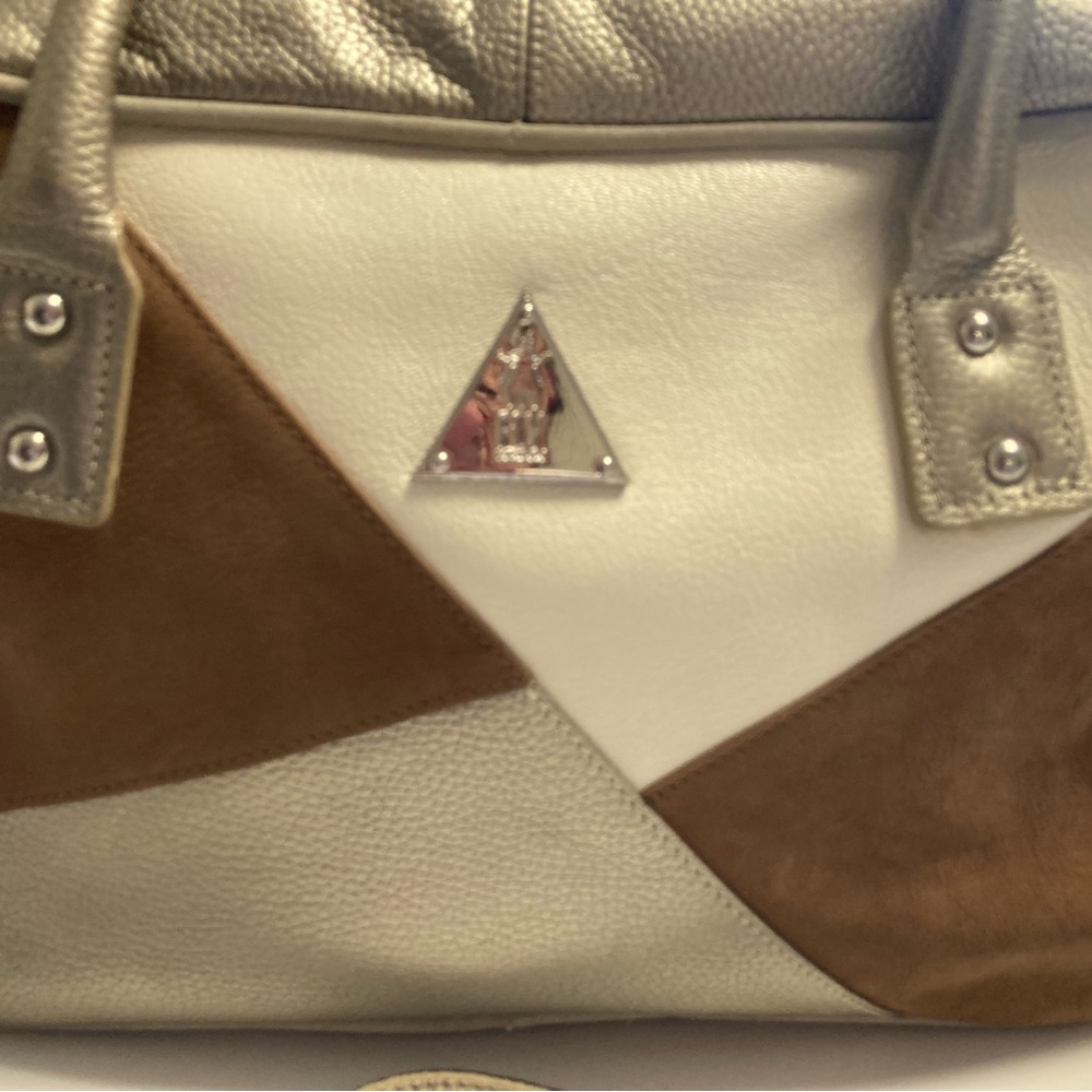 Fly London Cream and Tan Satchel